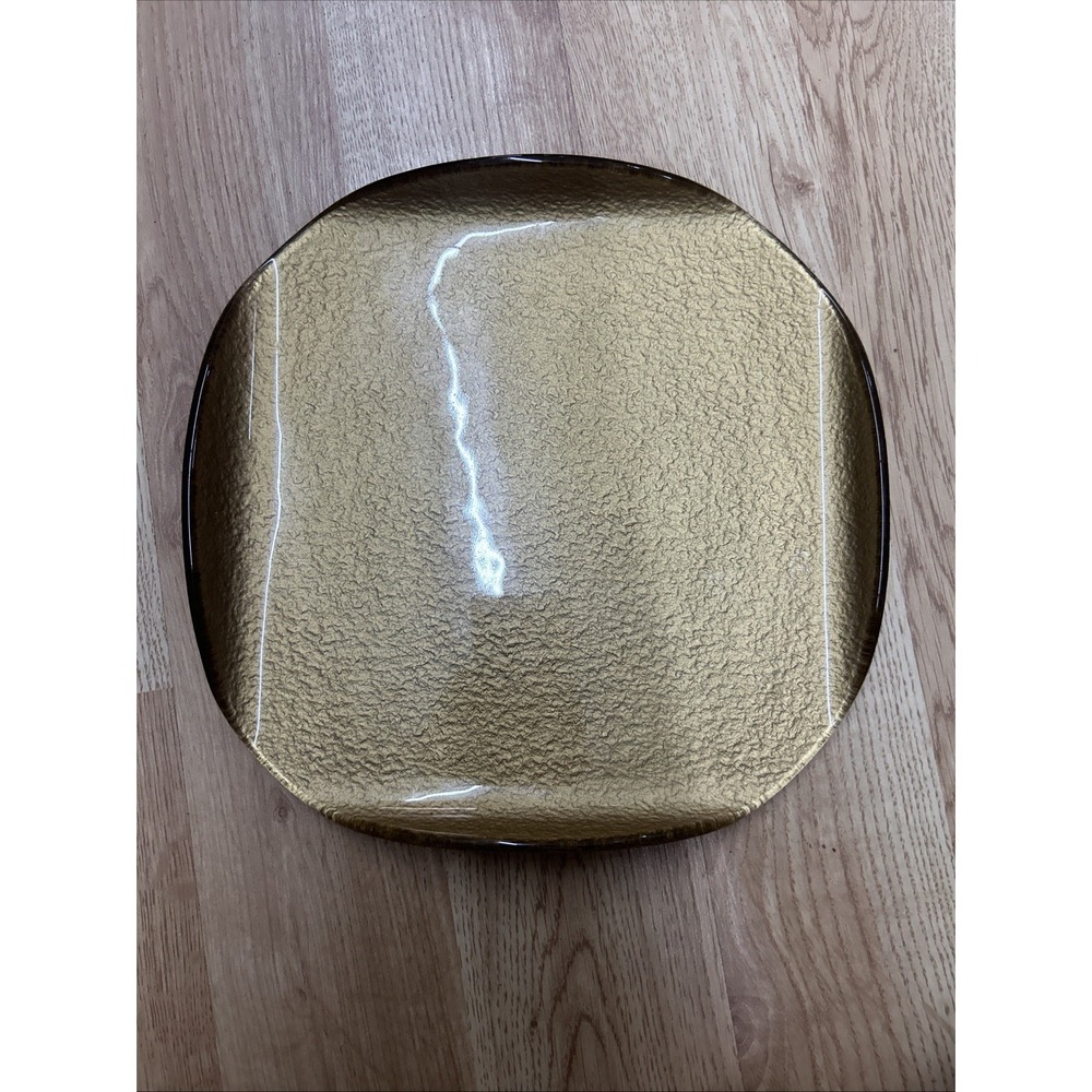 Partylite Gold Foil Glass Vanity Perfume Tray Table Decor